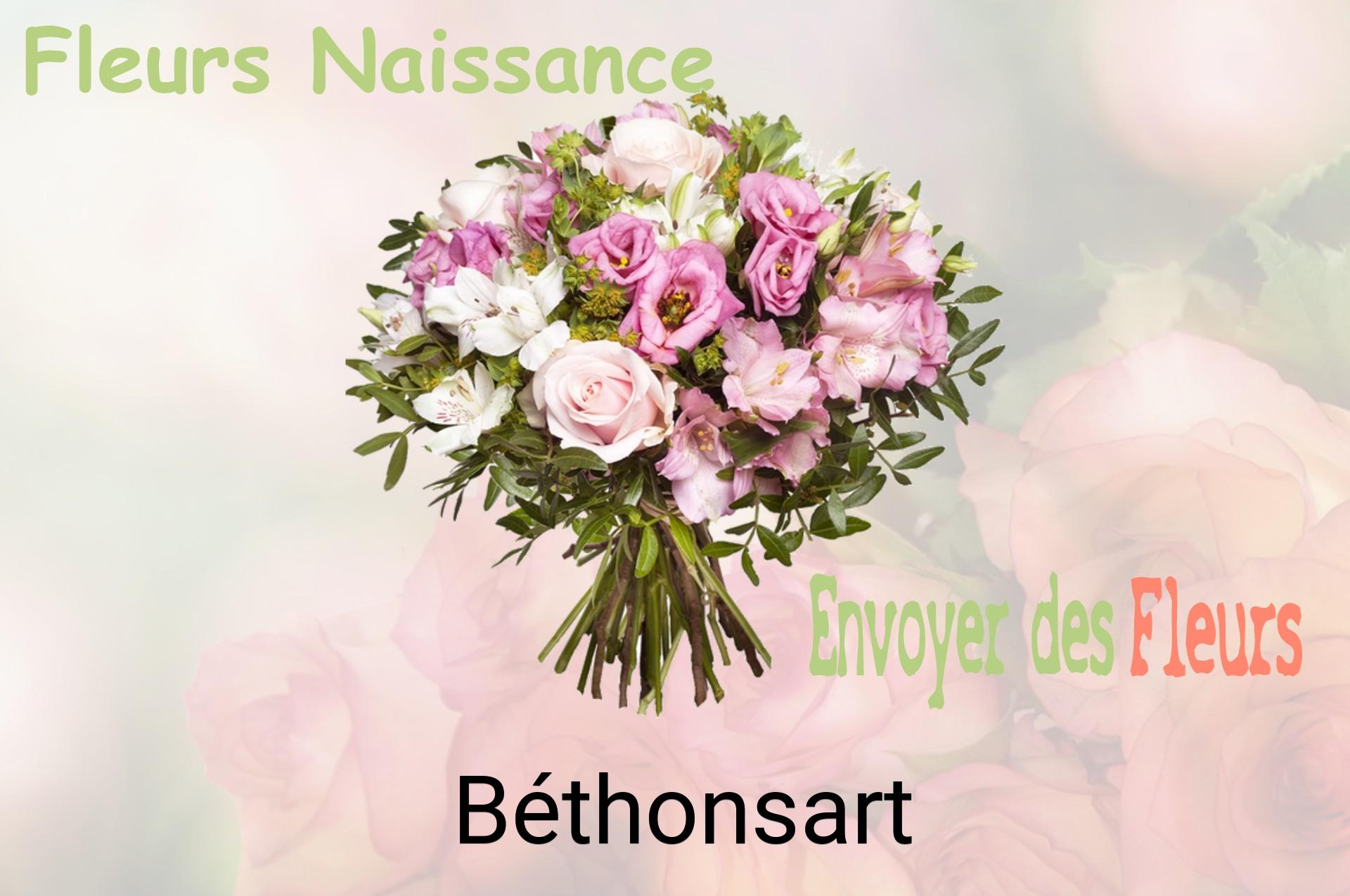 Bouquet de fleurs de naissance livré à Béthonsart